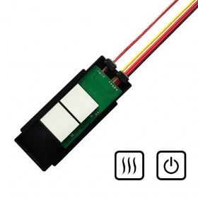 Double-button touch sensor switch